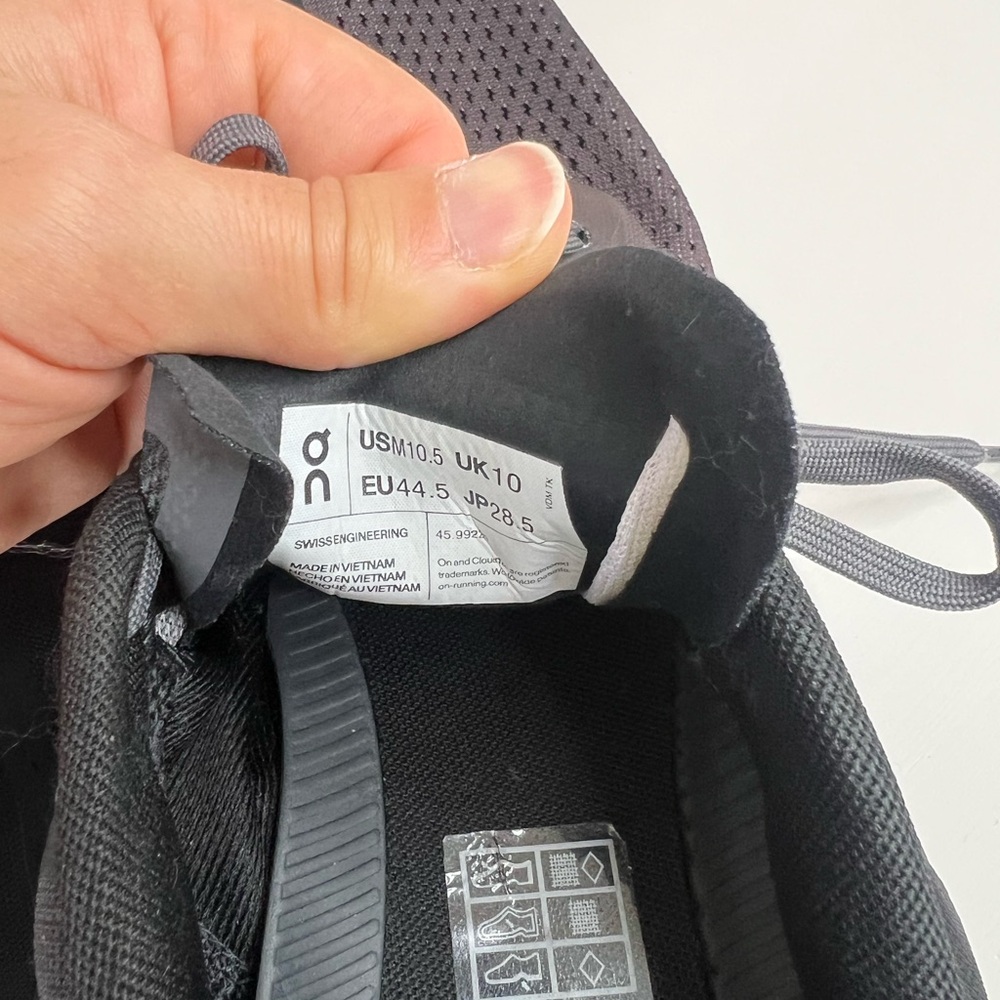 On Running Black and Gray Sneakers - Picture 6 of 6